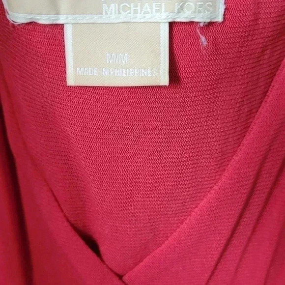 VTG Y2K MICHAEL KORS womens red sleevless blouse, size medium - Picture 3 of 3